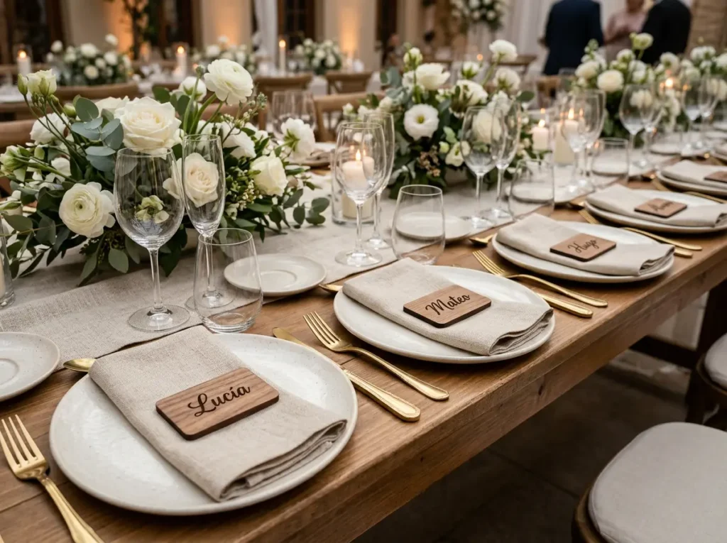 Marcasitios personalizados para boda